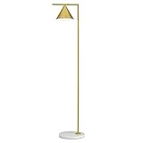 Stehlampe LED Stehlampe Nordic Modern Minimalistische kreative Kreativität Persönlichkeit Eisen Kunst Stehleuchte Kegelbeleuchtung Büro Beleuchtung Wohnzimmer (Color : Gold)