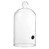 UPKOCH 1 X Glas-Abzugshaube Transparentes Zelt Mikrowellen-Geschirrabdeckung Mikrowellen-Zubehör Cloche Brotbäcker Küchen-Servierutensilien Glas-Lebensmittelabdeckung