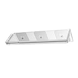 Cabilock 1 Stück Lagerregal Waschbecken-Aufbewahrungsregal Glasregal Waschbeckenregal WLAN-Router-Regal Schwebendes Akzentregal Badezimmer-Hängebehälter Hängehalter Wandregal