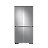Samsung RF65A967ESR/EG French Door Kühlschrank, 183 cm, 647 ℓ, No Frost+, Innenliegendes Beverage Center im Inneren mit Dual Water Dispenser & Dual Ice Maker, Frischwasseranschluss, Edelstahl