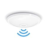 Wookot LED Sensorleuchte, Deckenleuchte mit Bewegungsmelder, Runden Keller, 15w, 1300lm, 4000K, Neutralweiß