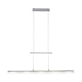 SellTec LED Pendelleuchte 100 cm, dimmbar Moderne Hängeleuchte mit Farbtemperatursteuerung über Sensordimmer, Pendellampe höhenverstellbar für Wohnzimmer, Küche Esszimmer