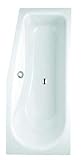 Bette Luna Raumsparwanne, 170x75x45cm, 2750, Links, Farbe: Weiß mit BetteGlasur Plus - 2750-000Plus