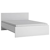 Lomadox Bett Jugendbett Doppelbett 140cm in weiß, B/H/T ca. 146,6/85/206,2 cm