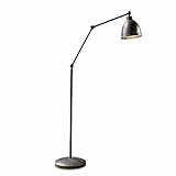Loberon® Stehlampe Andlau, Eisen, Messing, H/B/T ca. 137/48/37 cm, braun