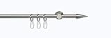 Stilgarnitur, Gardinenstange, Vorhangstange 12 mm Ø | 200 cm | Edelstahl