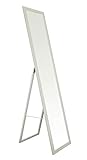 BD ART Stand-Ankleidespiegel Weiß Rustikal 155,8 x 35,8 cm Standspiegel Garderobe Standspiegel Weiß Rustikal Zeitloser eleganter MDF Rahmen