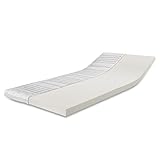 Ravensberger Matratzen Visco-Topper - 160 x 200 x 9 cm - H2/3 RG60 (50-110 kg) - 7 Zonen Matratzenauflage - 9 cm Gesamthöhe - mit Baumwoll-Doppeltuch-Bezug - Matratzentopper