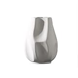 Blumenvasen/Vases Keramikvase Modern White Geometrische Porzellan Blume Vase 16 Zoll große Steinzeug Decor Vases Wohnzimmer Schlafzimmer Esstisch Dekoration Ornament Dekorative Vase (Size : A)