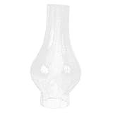 Angoily 1 Stück Glas-Lampenschirm Weiß Heimdekoration Klarer Kerzenhalter Vintage-Pendelleuchte Glas-Lampenschirm Kamin Antike Lampen Glas-Öllampe Kamin Einzigartige