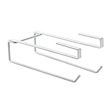 Papierhandtuchhalter Küchentuch Zahnstangen Doppelstabregal Schrank Papier Handtuch Eisenregale for Küche Home Gadgets Papierhandtuch Spender Küchenpapierhalter
