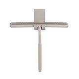 blomus Duschabzieher -LAVEA- Duschwischer aus Stahl/Silikon mit Halterung (Moonbeam)