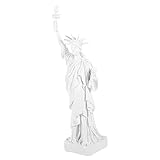 Yardwe Freiheitsstatue Modell Freiheitsstatue Souvenirfiguren Wohnkultur New York Geschenke Freiheitsstatue New York Wahrzeichen Statuen Freiheitsstatue Nachbildung Harzgöttin Weiß