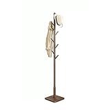 Freistehende Garderobenständer Kleiderständer, Schlafzimmerboden, Holzgarderobe, Innenhaus, Stangentyp, hängende Kleiderständer, Zimmer, einfacher Kleiderständer Kleiderständer ( Color : Walnut , Size