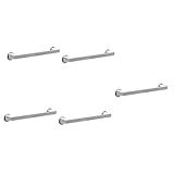 Cabilock 5 Stück Handtuch-Aufbewahrungsregal Badezimmer-Handtuchhalter Wandbehänge Küchenschrank Graue Kleiderbügel Schrank-Handtuchhalter Wandhalterung Kleiderständer