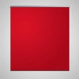 Rollo Verdunkelungsrollo 80 x 230 cm rot, Kettenartikelfarbe-weiß