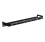 Duschablage Badregal Badezimmer Regal Badezimmer-Duschregal Aus Edelstahl Mit Handtuchhalter, Wandmontage, Duschablage, Aufbewahrungsorganisator Duschregal Duschkorb ( Color : Nero , Size : 40*12*3cm
