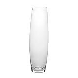 Glasvase Lilly Famous 50cm Moderne Blumenvase Dekoration Gefäß Klarglas Geschenk