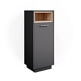 Vicco Badschrank Badezimmerschrank Midischrank Beatrice Badregal Badmöbel (Anthrazit)