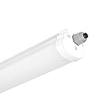 LED-Luchs 1er-Pack LED Feuchtraumleuchte 120cm - kaltweiß (6400 K) - 4320 Lumen - 36W - IP65 - wasserdichte Leuchte für Feuchtraum, Lampe, Wannenleuchte, Kellerleuchte, Werkstattleuchte, Tube
