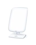 Beurer TL 90 Tageslichtlampe, Lichttherapielampe mit stufenloser Neigungsverstellung, Behandlungszeit-Anzeige, Weiß | 1er Pack