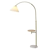 COMY LED E27 Bogenlampe höhenverstellbar Marmorfuß Stehlampe Stehleuchte Standleuchte Bogenleuchte Bogenstandleuchte für Wohnzimmer Schlafzimmer Büro Esszimmer Flur Deko