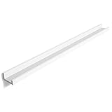 SONGMICS Wandregal Schweberegale für Fotorahmen und Bücher, 110 x 10 cm, Modernes Regal Weiß LWS46WT