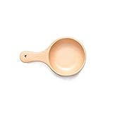 Holzschüssel Holzschale Salatschüssel aus massivem Holz Kreative Haushaltsgurkenschüssel Obstschale Holzgeschirr (Farbe : #1, Size : 10.5x15.5cm)