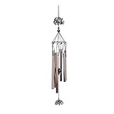 FnnEmg Windspiel Metall Windspiele Outdoor Courtyard Garten Bambus Rohrglocken Kupfer Antike Windspielfenster Hängen Hauptdekoration 3D Windspiel (Size : 5)