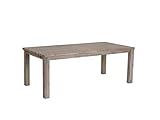 Furnhouse Ibbe Design Rechteckig Ausziehbar Esstisch 180x90 Natur Massiv Akazie Holz Esszimmer Tisch Alaska, L180x B90x H75 cm
