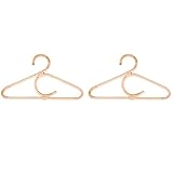 Antrimmilly 2X Rattan Kleiderbügel Stil Kinder Kleidung Organizer Rack Kinder Kleiderbügel Kinderzimmer Dekoration Kleiderbügel für Kleidung