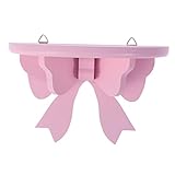 Zerodeko Kristallregal Wandregale Weißes Wandregal Wandregal Für Schlafzimmer Badezimmer Organizer Kinderzimmer Holzregal Holzregal Rosafarbener Präsentationsständer Holzregal