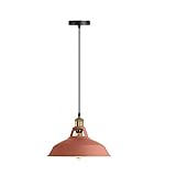 Metall Pendelleuchte bunt Hängelampe Lampenschirm Industrie Deckenlampe Retro Beleuchtung Schirme Scheunenform. rose