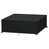 SanGlory Abdeckung für Gartenmöbel Wasserdicht Abdeckplane Gartenmöbel Winddicht, UV-Beständiges, Schwerlast Oxford Gewebe Sitzgruppe Schutzhülle für Gartentisch Rechteckig (230 x 165 x 80cm)