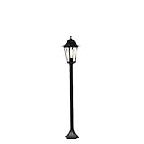 Qazqa - Klassisch I Antik Outdoor Stehlaterne schwarz 120 cm IP44 - Havanna I Außenbeleuchtung - Aluminium Länglich - LED geeignet E27