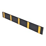 Miokycl Modernes Schwebendes Klappregal mit 5 Einziehbaren Haken, 5 Kg Tragkraft, Modernes Schwebendes Wandgarderobenregal für Balkon, Flur, Badezimmer