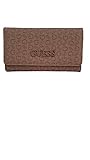 GUESS Bowie Debossed Logo Slim Clutch Wallet, Pink, Einheitsgröße