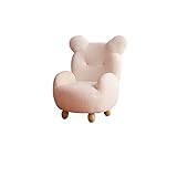 Einzelsofa Sofa Stuhl Einzelsitz Kinder Erwachsene Mini Lazy Kleines Sofa Rückenlehne Kinderzimmer Einzelnes Kleines Sofa Bequemer Weicher Sofastuhl Schlafsessel Sofabett (Color : Roze, Size : Large