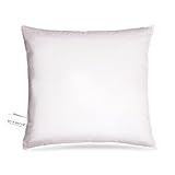 BEFA NATUR Made in Germany Federkissen 80x80 cm, weiß, Füllgewicht: 1500g. Allergiker geeignet (nomite), Öko-Tex 100 Klasse 1 Zertifiziert, Downpass