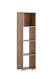 Schildmeyer Regal Carlos 153705, Eiche Landhaus Dekor, 36,3 x 33 x 142,7 cm