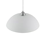 ELC Pendelleuchte 'Beeka' in Weiß aus Glas u.a. für Wohnzimmer & Esszimmer (1 flammig, E27) - Hängelampe, Esstischlampe, Hängeleuchte, Wohnzimmerlampe