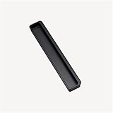 FIAVUS Aluminium Embedded Stealth Schranktürgriff Schlitz Schubladengriff Schiebetürgriff for Schrank Kleiderschrank 1St guanhuawang (Color : A-0281-black)