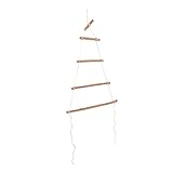 Cabilock Holzleiter Anhänger Krippendekor Wandmontierter Handtuchhalter Badetuchständer Hängende Badetücher Leiter Holz Hängeregal Foto Prop Anhänger Hof Wanddekoration