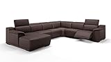sofanella - Wohnlandschaft Montefino Ledersofa Echtleder Sofalandschaft