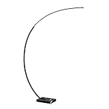 Lindby LED Stehlampe (Bogenleuchte) 'Kendra' dimmbar (Modern) in Schwarz aus Metall u.a. für Wohnzimmer & Esszimmer (1 flammig,) - Bogenlampe, Stehleuchte, Floor Lamp, Standleuchte, Wohnzimmerlampe