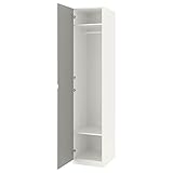 Ikea PAX Kleiderschrank 50x60x236 cm weiß / Vikedal Spiegelglas