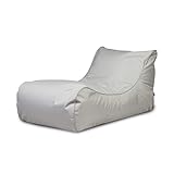 Ecopuf Master Outdoor Sitzsack aus Polyester - Chaiselongue mit abnehmbarem Bezug und Seitentasche