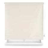 Blindecor Draco | Rollo verdunkelung - Beige, 160 x 175 cm (BxH) | Stoffgröße 157 x 170 cm. Thermorollo für fenster