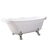 Badewanne mit silberfarbenen Beinen – Marigold