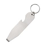 UOWEG 2PCS Edelstahl Bier Opener Multifunktionale Edelstahl Wein Opener Bier Farbe Öl Eimer Milch Pulver Dosenöffner Schraubglas Mit Deckel (Silver, One Size)